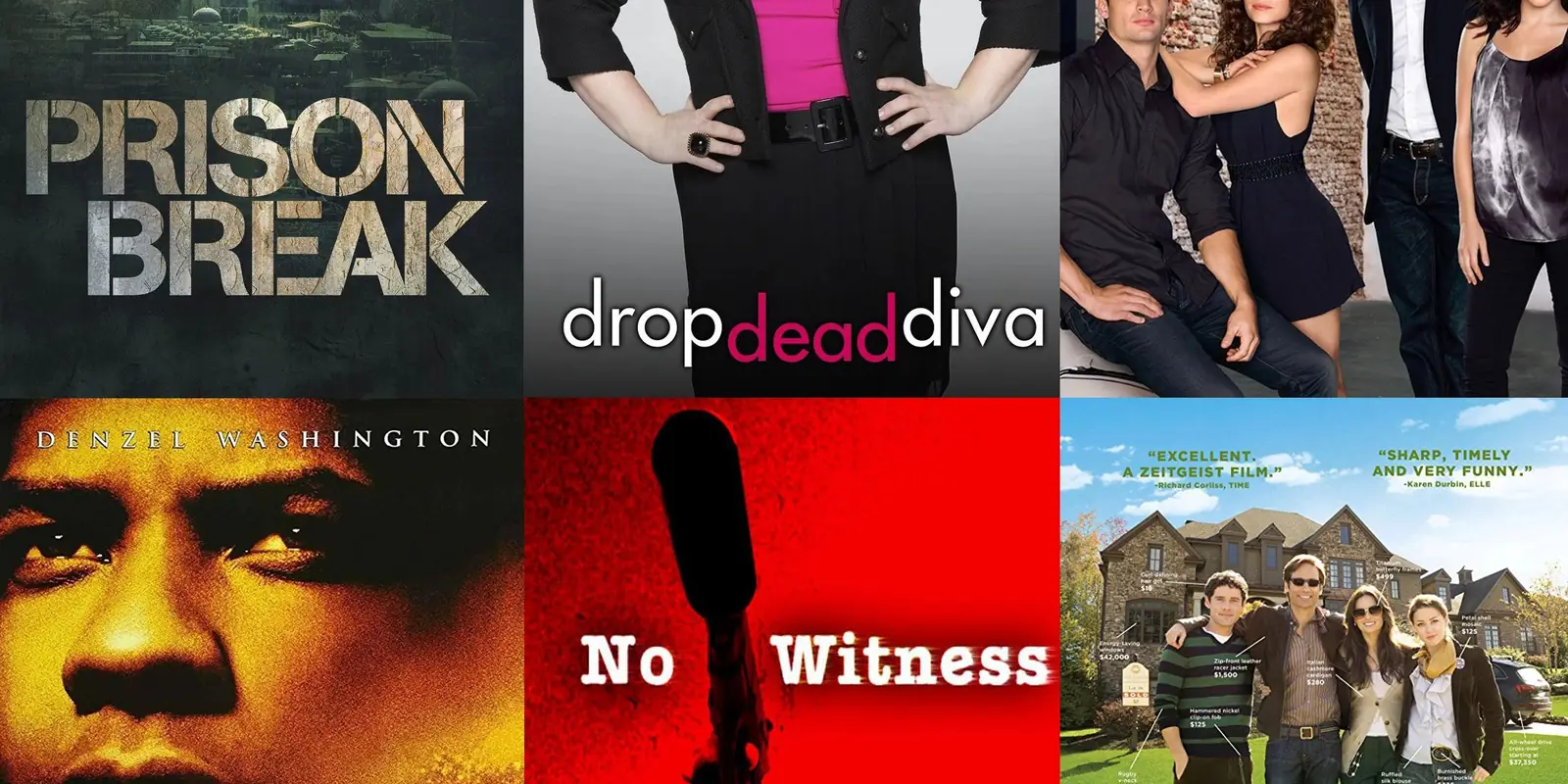 Posters of productions Steve Barnes has appeared in: Prison Break, Drop Dead Diva, One Tree Hill, Remember the Titans, No Witness and The Joneses.